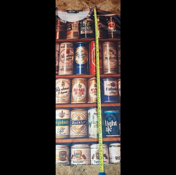3D Beer Can Printed Tshirt, 3XL, EUC - Picture 4 of 4